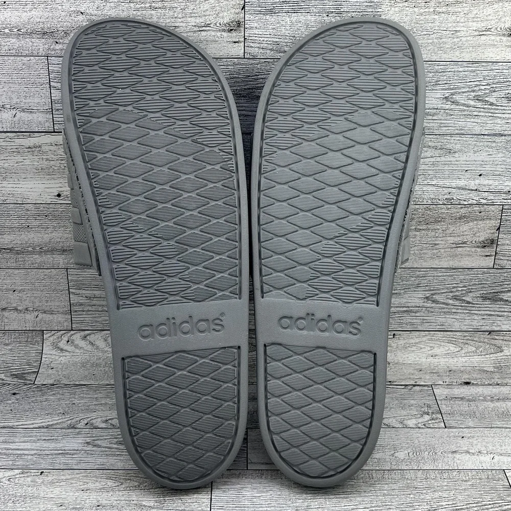 Adidas Slides Shoes Mens Size 13 Comfort Sandals Pool Shower‎ Slip On Stripes